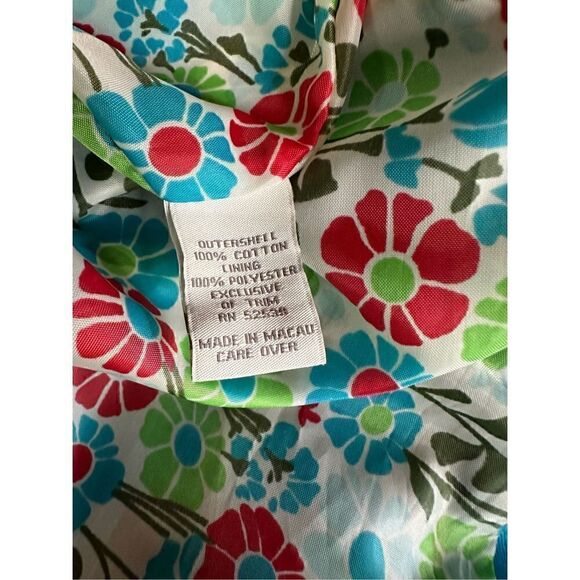 Perry ELLIS portfolio, aqua  Blue floral lining jacket so much detail 12P - Picture 11 of 12